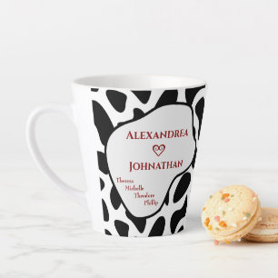 Taza De Café Latte Personalizado Mamá Papá Familia Personalización