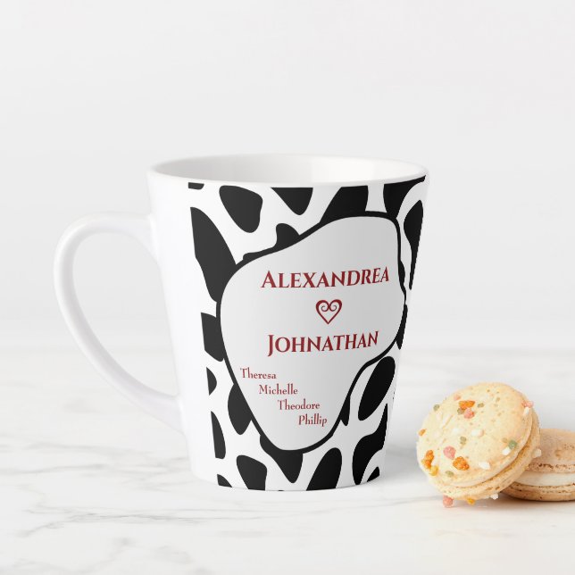 Taza De Café Latte Personalizado Mamá Papá Familia Personalización Mo (In situ)