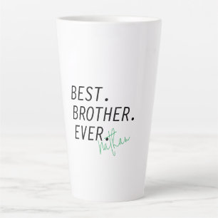 Taza De Café Latte Personalizado Mejor Hermano, hermano personalizado