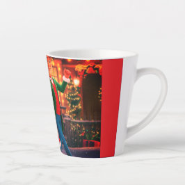 Taza De Café Latte Personalizado navidad bailando Princesa Latte Mug