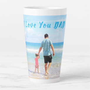 Taza De Café Latte Personalizado Tu papá Foto Latte Mug Regalo con te