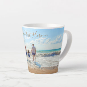 Taza De Café Latte Personalizado tu regalo de foto de latte Mug con t
