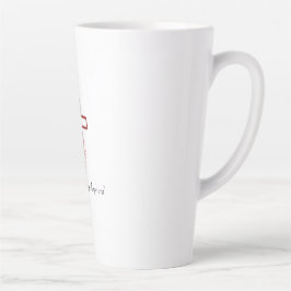 Taza De Café Latte Personalizar Navidades Holly Cross