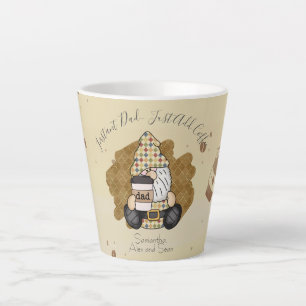Taza De Café Latte Personalizar para el padre amante del café   Vinta