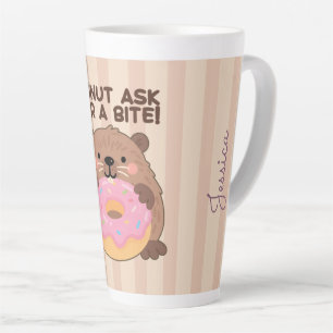 Taza De Café Latte Personalized A fun play on words Castor & Dona
