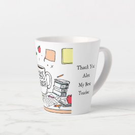 Taza De Café Latte Personalized Best Teacher Thank You Gift Coffee