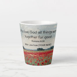 Taza De Café Latte Personalized Christian Latte Mug