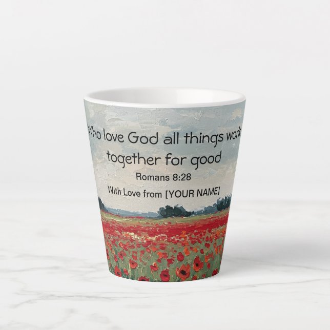 Taza De Café Latte Personalized Christian Latte Mug (Anverso)