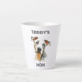 Taza De Café Latte Personalized Dog Mom Latte Mug | Custom Gift