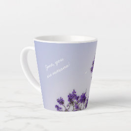 Taza De Café Latte Personalized “You Are Awesome” Jacaranda Sky
