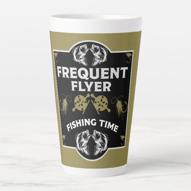 Taza De Café Latte Pesca con mosca Canadá (Anverso)