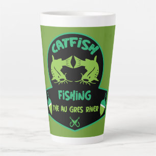 Taza De Café Latte Pesca de gatos Au Gres