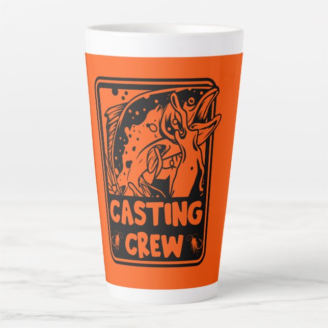 Taza De Café Latte Pesca de la mosca Alaska (Anverso)