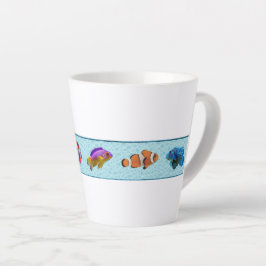 Taza De Café Latte Pescado tropical (Colección Bridget)