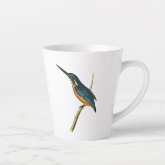 Taza De Café Latte Pescador de Azure Kingfisher