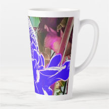 Pétalos Rosas azules Tall Latte Mug