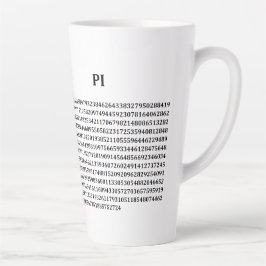 Taza De Café Latte "PI" Latte Mug
