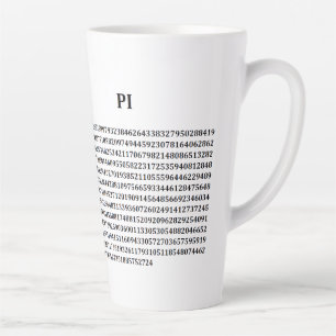 Taza De Café Latte "PI" Latte Mug