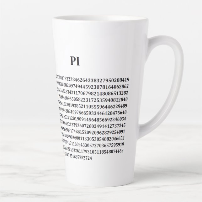 Taza De Café Latte "PI" Latte Mug (Derecha)