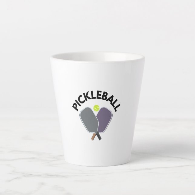 Taza De Café Latte Pickleball (Anverso)