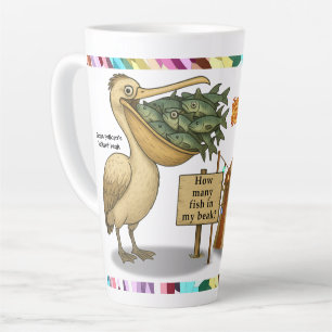 Taza De Café Latte Pico de pelícano Pierre brillante