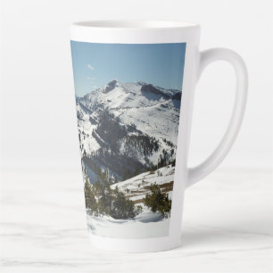 Taza De Café Latte Picos nevados de las montañas del Gran Tetón II Fo