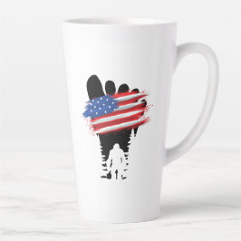 Taza De Café Latte Pie grande 4 de julio.b