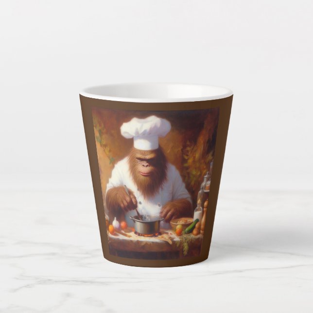 Taza De Café Latte Pie grande del chef (Anverso)