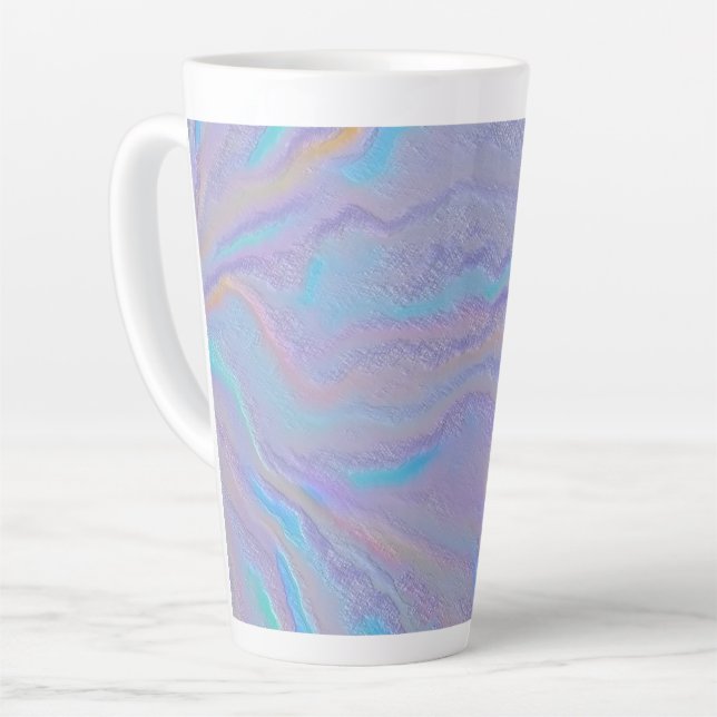 Taza De Café Latte Piedra iridiscente mezmerizante (Ángulo izquierdo)
