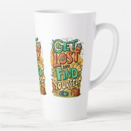 Taza De Café Latte Pierde y Encuentra a Ti Mismo