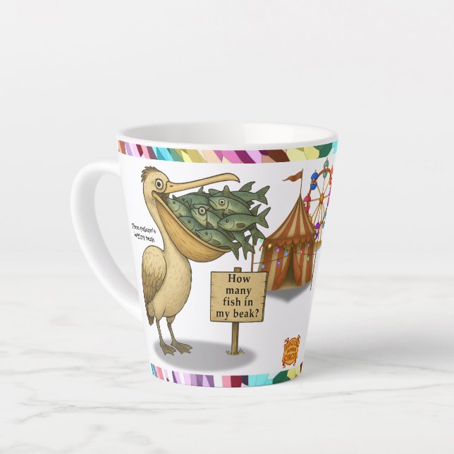 Taza De Café Latte Pierre pelican's brilliant beak (Ángulo izquierdo)