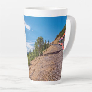 Taza De Café Latte Pikes Peak Train Ride Latte Mug