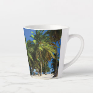 Taza De Café Latte Pilar de tiro de playa exótica