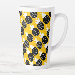 Taza De Café Latte Piña negra