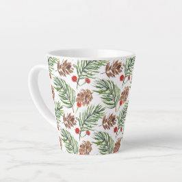 Taza De Café Latte Pine Cone