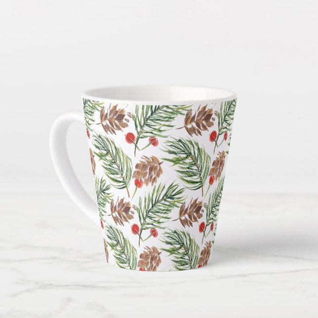 Taza De Café Latte Pine Cone (Ángulo izquierdo)