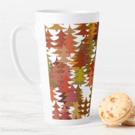 Taza De Café Latte Pine Trees