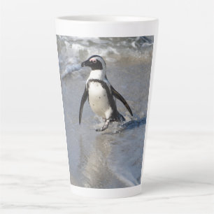 Taza De Café Latte Pingüino de cabo 