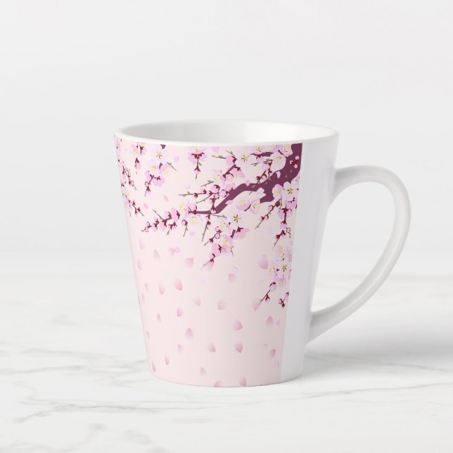 Taza De Café Latte Pink Latte Mug (Derecha)