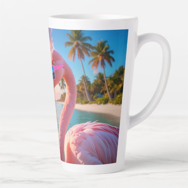 Taza De Café Latte PINK THINKER - Flamingo PINK (Derecha)