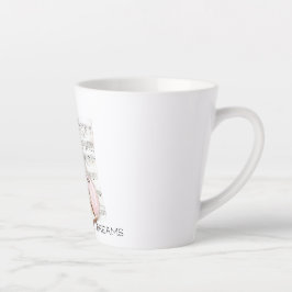 Taza De Café Latte Pink Violin Music Sheet