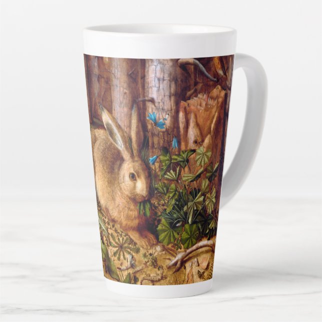 Taza De Café Latte Pintado de conejo Hans Hoffmann (Ángulo derecho)