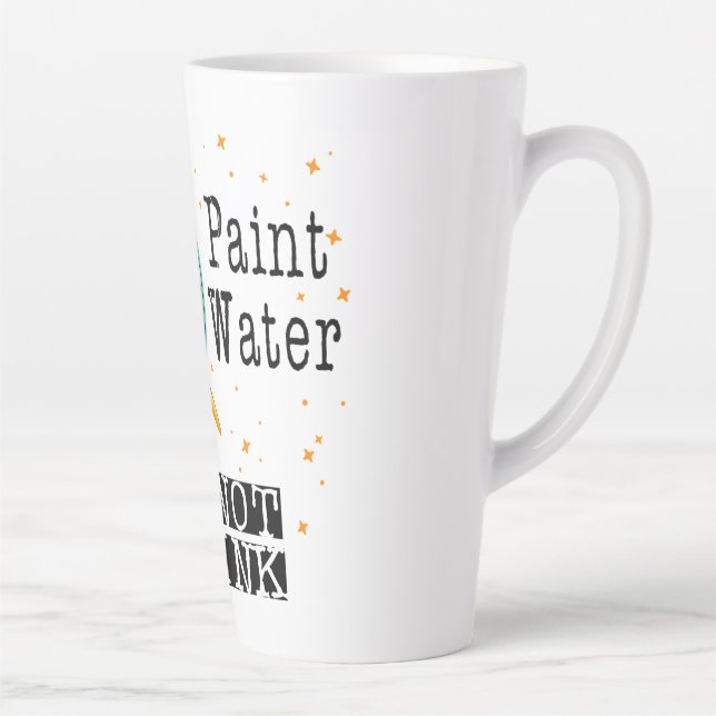 Taza De Café Latte Pintar agua no beber (Derecha)