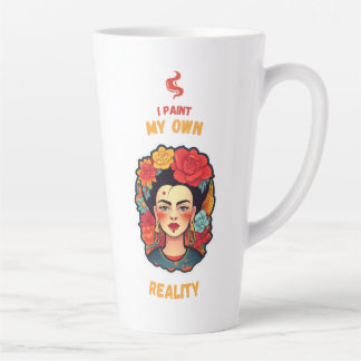 Taza De Café Latte "Pinto Mi Propia Realidad" Frida Khalo