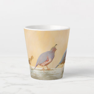Taza De Café Latte Pintura de codorniz de Gambrel Arte de aves origin