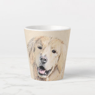 Taza De Café Latte Pintura de Golden Retriever - Cute original Dog Ar