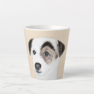 Taza De Café Latte Pintura de Parson Jack Russell Terrier - Arte de P