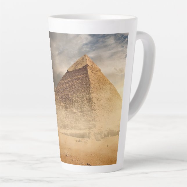 Taza De Café Latte Pirámides de Egipto (Ángulo derecho)