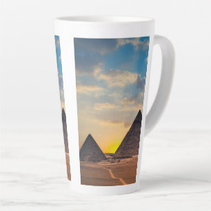 Taza De Café Latte Pirámides de Egipto