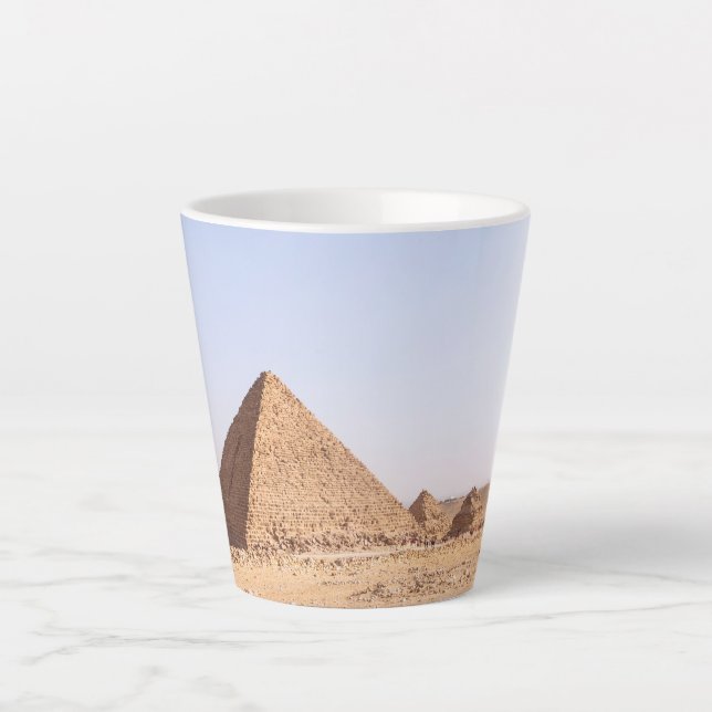 Taza De Café Latte Pirámides de Giza (Anverso)